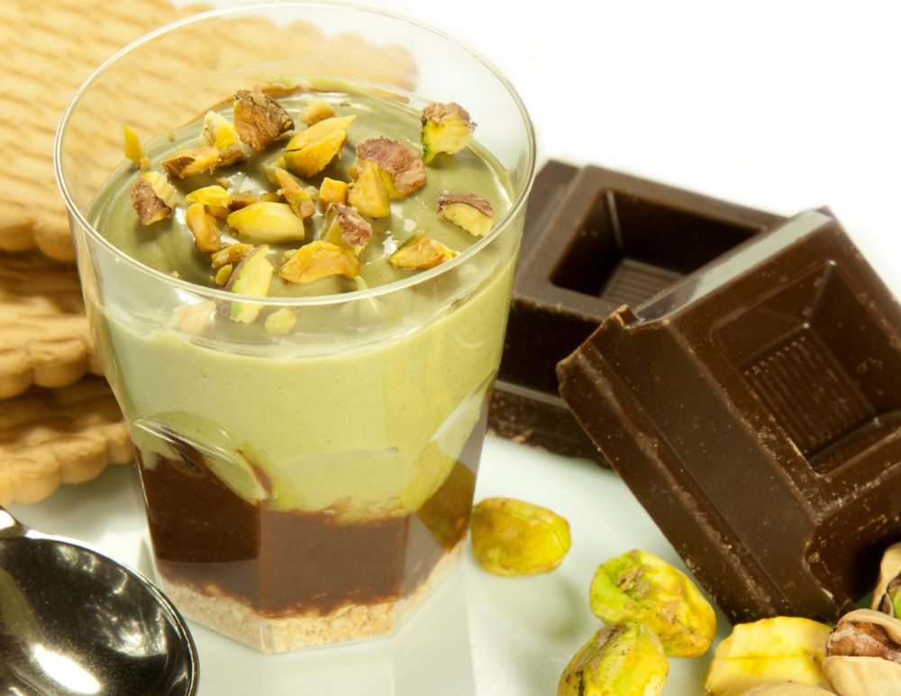 Pistachio and chocolate